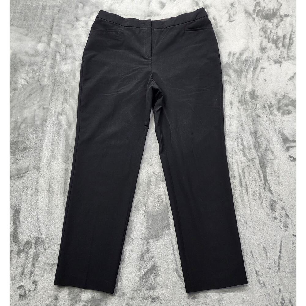 INC International Concepts Pants Womens 16 Black High Rise Slim Leg Office‎